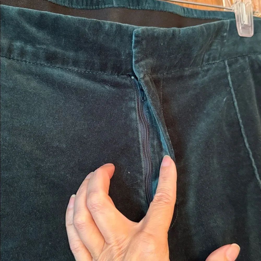 LANDS' END Velvet High Rise Pintuck Pants - Picture 13 of 15